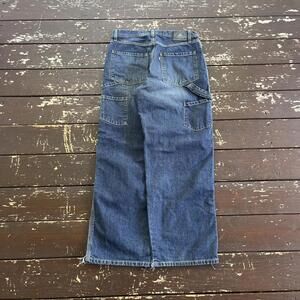 (34x32) Vintage 90s Y2K Levi's Silvertab Carpenter Jeans Baggy Faded Skater JNCO